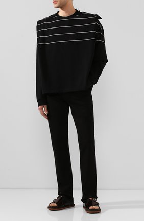 Мужские кожаные сандалии DRIES VAN NOTEN черного цвета по цене 51300 руб., арт. MS27/064/QU120 | Фото 2 Мужские кожаные сандалии DRIES VAN NOTEN черного цвета, арт. MS27/064/QU120 | Фото 2