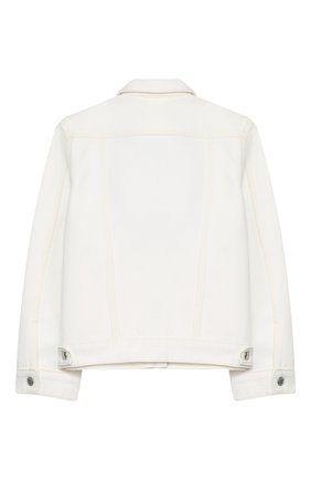 Детская джинсовая куртка BURBERRY белого цвета по цене 29950 руб., арт. 8026068 | Фото 2 Детская джинсовая куртка BURBERRY белого цвета, арт. 8026068 | Фото 2