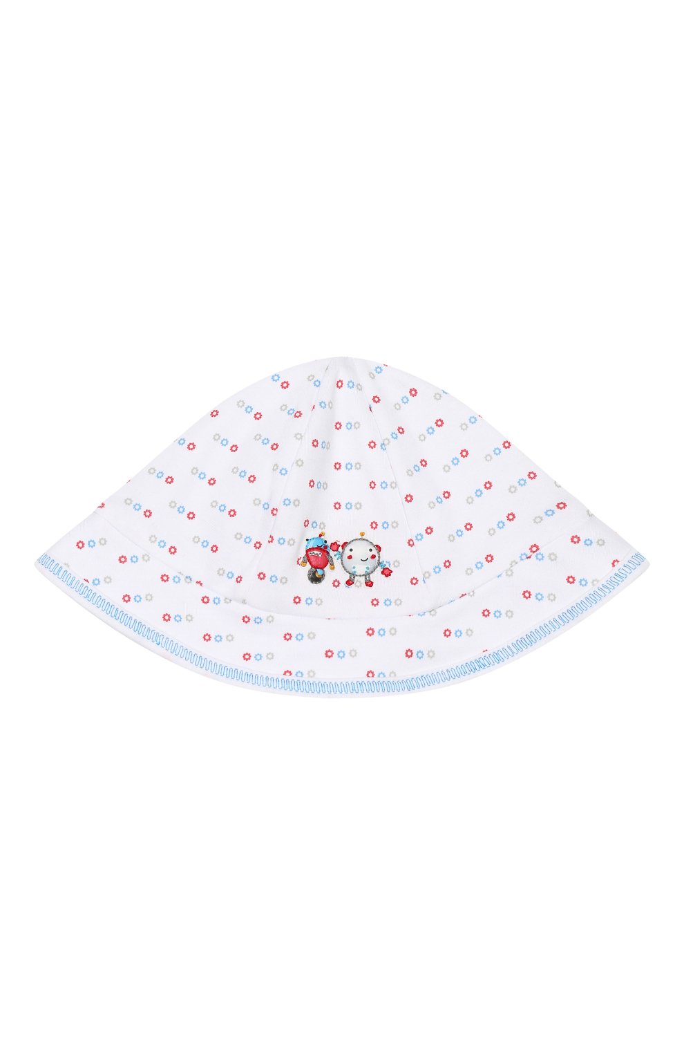 Детская хлопковая шапка MAGNOLIA BABY голубого цвета, арт. 896-53-LB | Фото 1 (Материал: Текстиль, Хлопок)