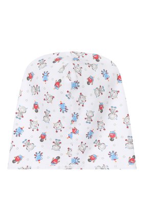 Детского хлопковая шапка MAGNOLIA BABY голубого цвета по цене 1040 руб., арт. 896-50P-LB | Фото 2 Детского хлопковая шапка MAGNOLIA BABY голубого цвета, арт. 896-50P-LB | Фото 2