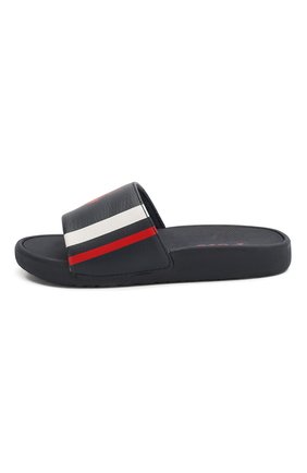 Детские шлепанцы POLO RALPH LAUREN синего цвета по цене 3665 руб., арт. RF102297 | Фото 2 Детские шлепанцы POLO RALPH LAUREN синего цвета, арт. RF102297 | Фото 2