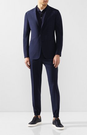 Мужской шерстяной костюм Z ZEGNA синего цвета по цене 170500 руб., арт. 724742/2XPYGW | Фото 1 Мужской шерстяной костюм Z ZEGNA синего цвета, арт. 724742/2XPYGW | Фото 1 (Материал внешний: Шерсть; Материал подклада: Синтетический материал; Рукава: Длинные; Костюмы М: Однобортный; Стили: Кэжуэл)