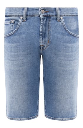 Мужские джинсовые шорты 7 FOR ALL MANKIND голубого цвета по цене 13700 руб., арт. JSZ2A500HL | Фото 1 Мужские джинсовые шорты 7 FOR ALL MANKIND голубого цвета, арт. JSZ2A500HL | Фото 1