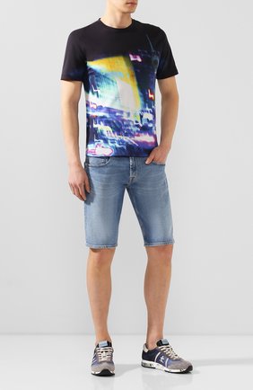 Мужские джинсовые шорты 7 FOR ALL MANKIND голубого цвета по цене 13700 руб., арт. JSZ2A500HL | Фото 2 Мужские джинсовые шорты 7 FOR ALL MANKIND голубого цвета, арт. JSZ2A500HL | Фото 2
