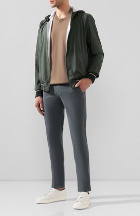 Мужской хлопковые брюки CORNELIANI зеленого цвета по цене 20850 руб., арт. 854ER1-0120168/00 | Фото 2 Мужской хлопковые брюки CORNELIANI зеленого цвета, арт. 854ER1-0120168/00 | Фото 2