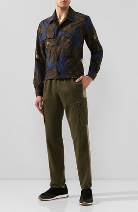 Мужской хлопковые брюки-карго DRIES VAN NOTEN хаки цвета по цене 39950 руб., арт. 201-20963-9292 | Фото 2 Мужской хлопковые брюки-карго DRIES VAN NOTEN хаки цвета, арт. 201-20963-9292 | Фото 2