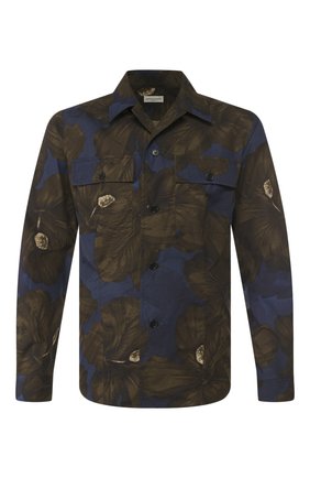 Мужская хлопковая рубашка DRIES VAN NOTEN хаки цвета по цене 36350 руб., арт. 201-20715-9003 | Фото 1 Мужская хлопковая рубашка DRIES VAN NOTEN хаки цвета, арт. 201-20715-9003 | Фото 1