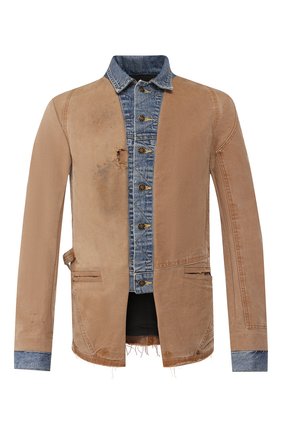 Мужской хлопковая куртка GREG LAUREN бежевого цвета по цене 186500 руб., арт. GLSS20-M004 | Фото 1 Мужской хлопковая куртка GREG LAUREN бежевого цвета, арт. GLSS20-M004 | Фото 1