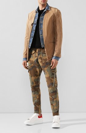 Мужской хлопковая куртка GREG LAUREN бежевого цвета по цене 186500 руб., арт. GLSS20-M004 | Фото 2 Мужской хлопковая куртка GREG LAUREN бежевого цвета, арт. GLSS20-M004 | Фото 2