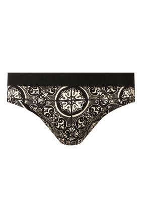 Мужские хлопковые брифы DOLCE & GABBANA черно-белого цвета по цене 5300 руб., арт. M3A01J/HS7BF | Фото 1 Мужские хлопковые брифы DOLCE & GABBANA черно-белого цвета, арт. M3A01J/HS7BF | Фото 1
