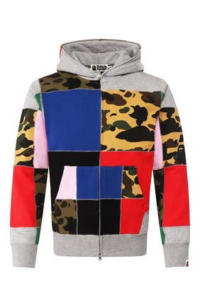 Мужская хлопковая толстовка BAPE разноцветного цвета по цене 27750 руб., арт. 1G30115003 | Фото 1 Мужская хлопковая толстовка BAPE разноцветного цвета, арт. 1G30115003 | Фото 1
