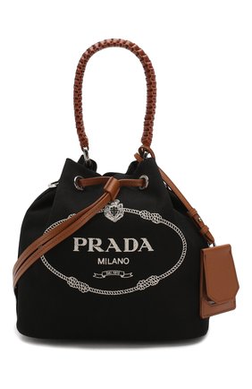 Женская сумка PRADA черного цвета по цене 96000 руб., арт. 1BE032-2DID-F0B7K-POO | Фото 1 Женская сумка PRADA черного цвета, арт. 1BE032-2DID-F0B7K-POO | Фото 1