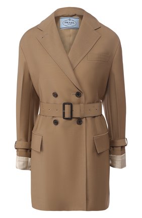 Женский шерстяной жакет PRADA бежевого цвета по цене 204500 руб., арт. P659MH-G54-F0065 | Фото 1 Женский шерстяной жакет PRADA бежевого цвета, арт. P659MH-G54-F0065 | Фото 1