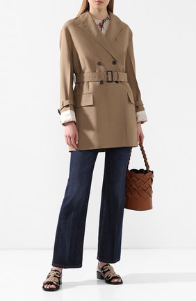 Женский шерстяной жакет PRADA бежевого цвета по цене 204500 руб., арт. P659MH-G54-F0065 | Фото 2 Женский шерстяной жакет PRADA бежевого цвета, арт. P659MH-G54-F0065 | Фото 2