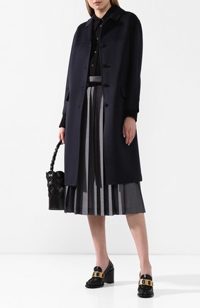 Женское шерстяное пальто PRADA черного цвета по цене 225000 руб., арт. P638M-1CRU-F0G4F | Фото 2 Женское шерстяное пальто PRADA черного цвета, арт. P638M-1CRU-F0G4F | Фото 2