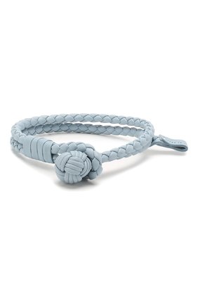Женская кожаный браслет BOTTEGA VENETA голубого цвета по цене 19300 руб., арт. 612982/V00BG | Фото 1 Женская кожаный браслет BOTTEGA VENETA голубого цвета, арт. 612982/V00BG | Фото 1