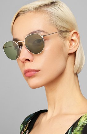 Женские солнцезащитные очки RAY-BAN зеленого цвета по цене 11700 руб., арт. 3447-91984E | Фото 2 Женские солнцезащитные очки RAY-BAN зеленого цвета, арт. 3447-91984E | Фото 2