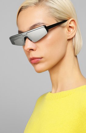 Мужские солнцезащитные очки BALENCIAGA черного цвета по цене 23750 руб., арт. BB0003 005 | Фото 2 Мужские солнцезащитные очки BALENCIAGA черного цвета, арт. BB0003 005 | Фото 2