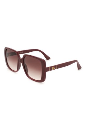 Женские солнцезащитные очки GUCCI бордового цвета по цене 20500 руб., арт. GG0632S 003 | Фото 1 Женские солнцезащитные очки GUCCI бордового цвета, арт. GG0632S 003 | Фото 1