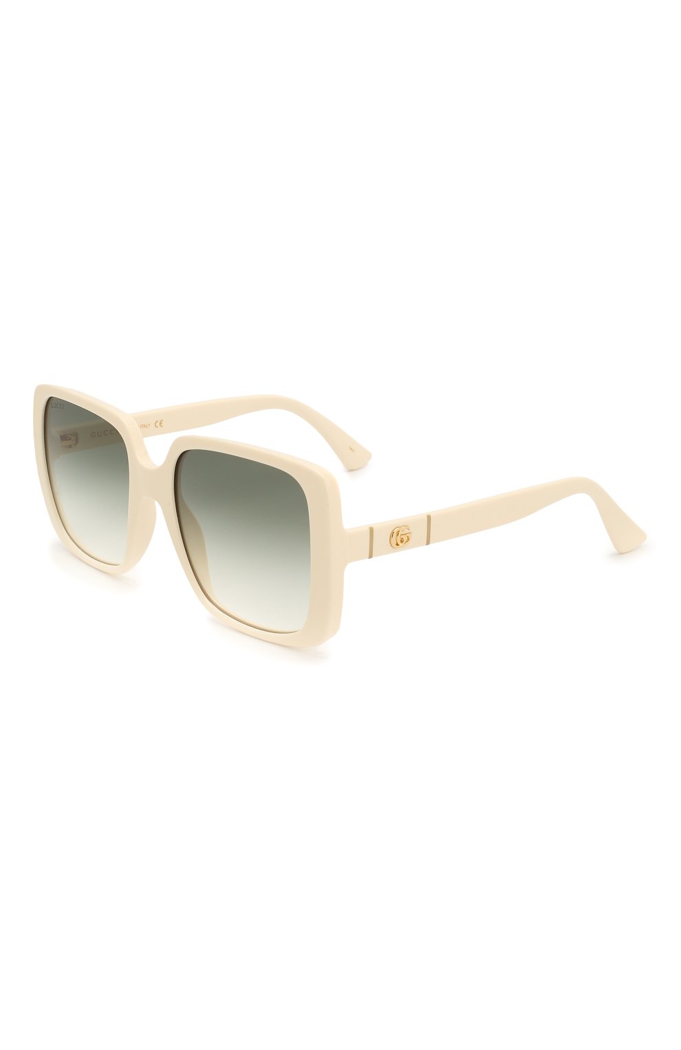Женские солнцезащитные очки GUCCI белого цвета, арт. GG0632S 004 | Фото 1