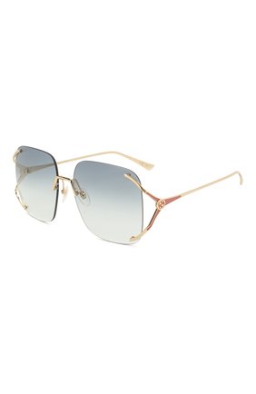 Женские солнцезащитные очки GUCCI синего цвета по цене 28800 руб., арт. GG0646S 004 | Фото 1 Женские солнцезащитные очки GUCCI синего цвета, арт. GG0646S 004 | Фото 1