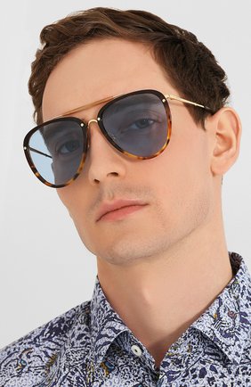 Женские солнцезащитные очки GUCCI коричневого цвета по цене 25500 руб., арт. GG0672S 004 | Фото 3 Женские солнцезащитные очки GUCCI коричневого цвета, арт. GG0672S 004 | Фото 3