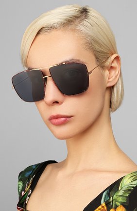 Женские солнцезащитные очки DIOR темно-синего цвета по цене 33000 руб., арт. DI0RM0NSIEUR2 06J | Фото 2 Женские солнцезащитные очки DIOR темно-синего цвета, арт. DI0RM0NSIEUR2 06J | Фото 2