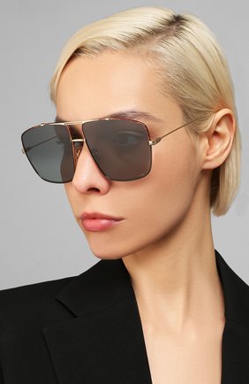Женские солнцезащитные очки DIOR темно-серого цвета по цене 33000 руб., арт. DI0RM0NSIEUR2 XWY | Фото 2 Женские солнцезащитные очки DIOR темно-серого цвета, арт. DI0RM0NSIEUR2 XWY | Фото 2