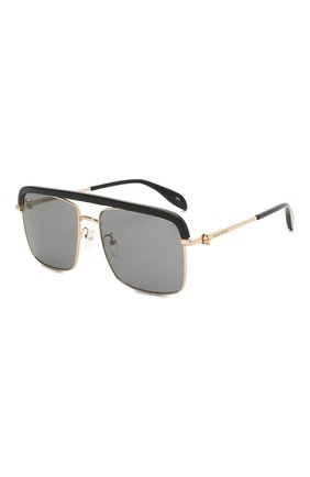 Женские солнцезащитные очки ALEXANDER MCQUEEN черного цвета по цене 29600 руб., арт. AM0258S 001 | Фото 1 Женские солнцезащитные очки ALEXANDER MCQUEEN черного цвета, арт. AM0258S 001 | Фото 1