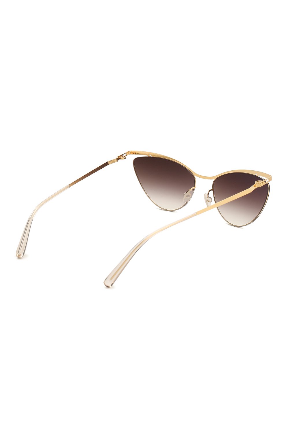 Женские солнцезащитные очки MYKITA золотого цвета по цене 33450 руб., арт. MIZUH0/GL0SSYG0LD | Фото 4 Женские солнцезащитные очки MYKITA золотого цвета, арт. MIZUH0/GL0SSYG0LD | Фото 4