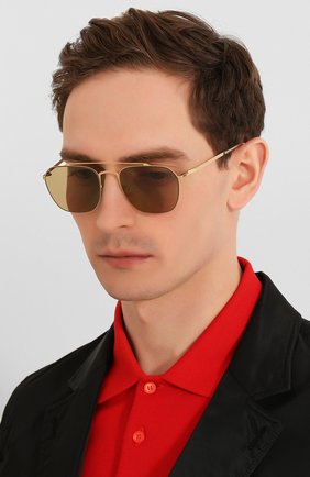 Женские солнцезащитные очки MAISON MARGIELA золотого цвета по цене 49950 руб., арт. MMCRAFT 006/GL0SSYG0LD | Фото 3 Женские солнцезащитные очки MAISON MARGIELA золотого цвета, арт. MMCRAFT 006/GL0SSYG0LD | Фото 3