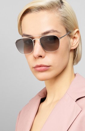 Мужские солнцезащитные очки MAISON MARGIELA серого цвета по цене 41000 руб., арт. MMCRAFT 006/SHINYSILVER | Фото 2 Мужские солнцезащитные очки MAISON MARGIELA серого цвета, арт. MMCRAFT 006/SHINYSILVER | Фото 2