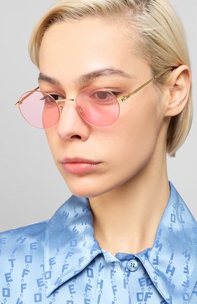 Мужские солнцезащитные очки MYKITA розового цвета по цене 33450 руб., арт. KAY0/GL0SSYG0LD | Фото 2 Мужские солнцезащитные очки MYKITA розового цвета, арт. KAY0/GL0SSYG0LD | Фото 2