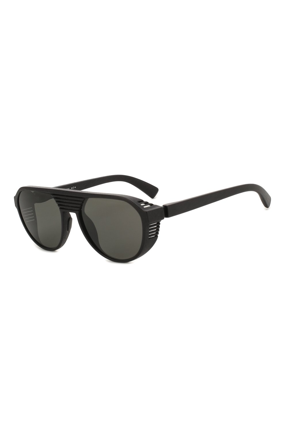 Женские солнцезащитные очки MYKITA MYLON черного цвета, арт. PEAK/PITCH BLACK/DARKGREY S0LID | Фото 1