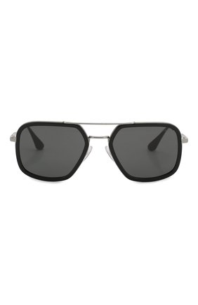 Мужские солнцезащитные очки PRADA черного цвета по цене 18600 руб., арт. 57XS-M4Y5S0 | Фото 3 Мужские солнцезащитные очки PRADA черного цвета, арт. 57XS-M4Y5S0 | Фото 3