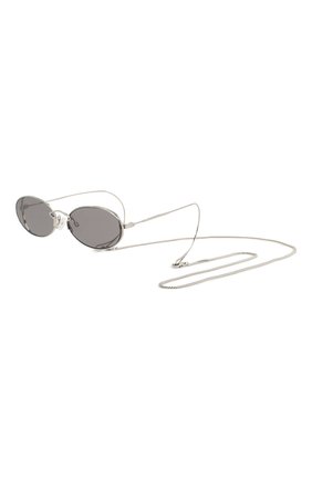 Женские солнцезащитные очки MCQ SWALLOW серого цвета, арт. MQ0272SA 001 | Фото 1 (Тип очков: С/з; Региональные ограничения белый список (Axapta Mercury): RU; Очки форма: Овальные; Оптика Гендер: оптика-женское)