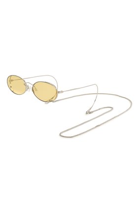 Женские солнцезащитные очки MCQ SWALLOW желтого цвета, арт. MQ0272SA 002 | Фото 1 (Тип очков: С/з; Региональные ограничения белый список (Axapta Mercury): RU; Очки форма: Овальные; Оптика Гендер: оптика-женское)
