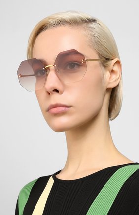 Женские солнцезащитные очки STELLA MCCARTNEY фиолетового цвета по цене 15650 руб., арт. SC0233S 001 | Фото 2 Женские солнцезащитные очки STELLA MCCARTNEY фиолетового цвета, арт. SC0233S 001 | Фото 2