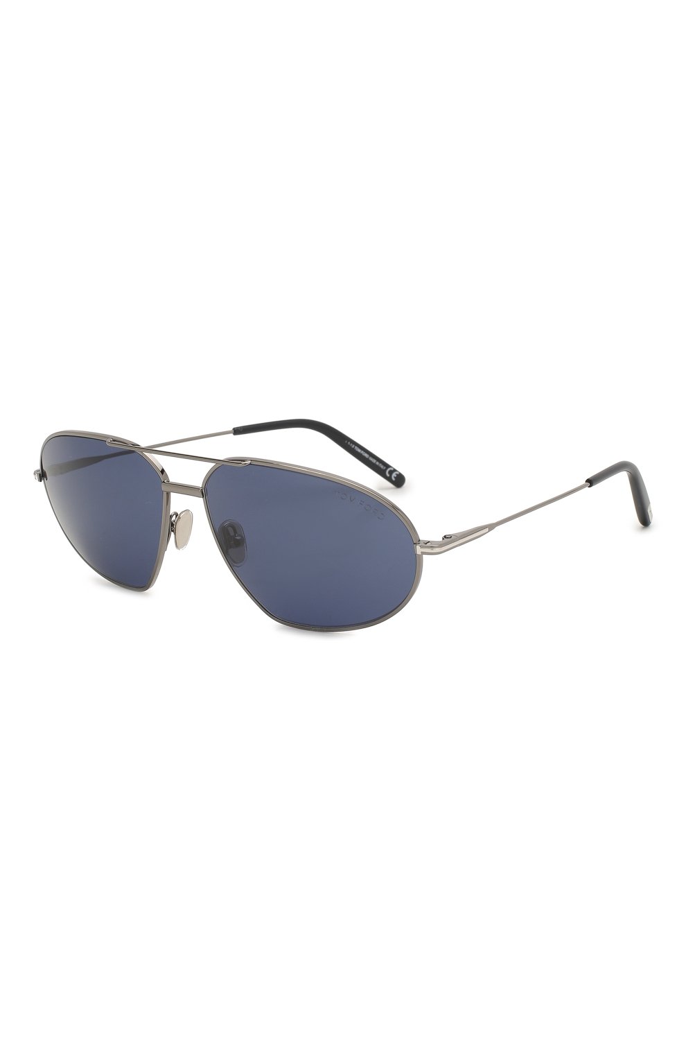 Мужские солнцезащитные очки TOM FORD синего цвета, арт. TF774 02N | Фото 1