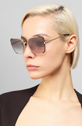 Женские солнцезащитные очки PRADA серого цвета по цене 23800 руб., арт. 60XS-AAV0A7 | Фото 2 Женские солнцезащитные очки PRADA серого цвета, арт. 60XS-AAV0A7 | Фото 2