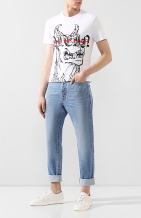 Мужская хлопковая футболка PHILIPP PLEIN белого цвета по цене 40770 руб., арт. P20C MTK4274 PJY002N | Фото 2 Мужская хлопковая футболка PHILIPP PLEIN белого цвета, арт. P20C MTK4274 PJY002N | Фото 2
