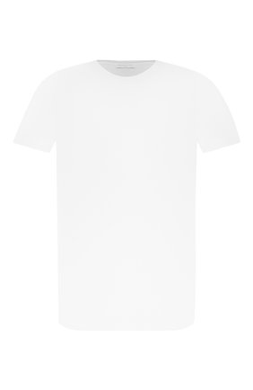 Мужская хлопковая футболка DANIELE FIESOLI белого цвета, арт. DF 0612 | Фото 1 (Рукава: Короткие; Мужское Кросс-КТ: Футболка-одежда; Принт: Без принта; Материал внешний: Хлопок; Длина (для топов): Стандартные; Стили: Кэжуэл)