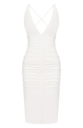 Женское платье из вискозы TOM FORD белого цвета по цене 244500 руб., арт. AB2772-FAX605 | Фото 1 Женское платье из вискозы TOM FORD белого цвета, арт. AB2772-FAX605 | Фото 1