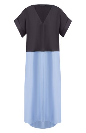 Женское хлопковое платье VIKA GAZINSKAYA синего цвета по цене 58970 руб., арт. SS20-1372 | Фото 1 Женское хлопковое платье VIKA GAZINSKAYA синего цвета, арт. SS20-1372 | Фото 1