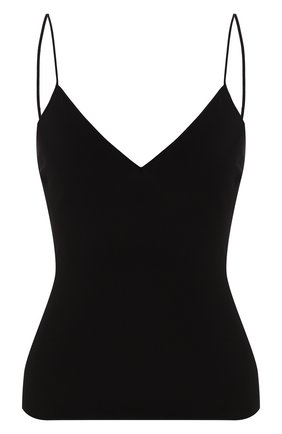 Женский шелковый топ BALMAIN черного цвета по цене 34550 руб., арт. TF00121/120S | Фото 1 Женский шелковый топ BALMAIN черного цвета, арт. TF00121/120S | Фото 1