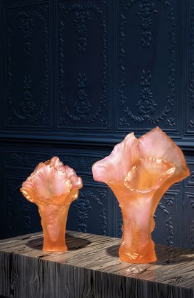 Ваза arum magnum DAUM розового цвета, арт. 05667-1 | Фото 2 (Интерьер_коллекция: Arum; Ограничения доставки: fragile-2)