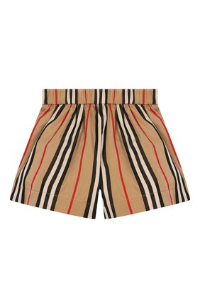 Детские хлопковые шорты BURBERRY бежевого цвета по цене 12100 руб., арт. 8029763 | Фото 2 Детские хлопковые шорты BURBERRY бежевого цвета, арт. 8029763 | Фото 2