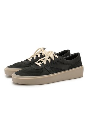 Мужские замшевые кеды FEAR OF GOD черного цвета по цене 32350 руб., арт. 6H19-7024/NCA | Фото 1 Мужские замшевые кеды FEAR OF GOD черного цвета, арт. 6H19-7024/NCA | Фото 1