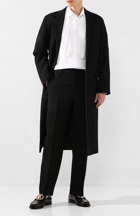 Мужской шерстяные брюки BURBERRY черного цвета по цене 59900 руб., арт. 4563511 | Фото 2 Мужской шерстяные брюки BURBERRY черного цвета, арт. 4563511 | Фото 2