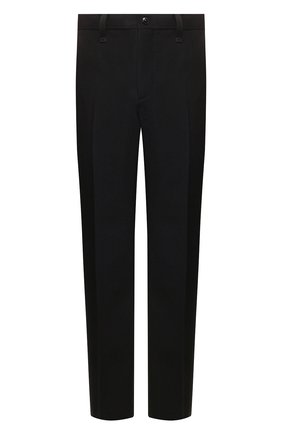 Мужские шерстяные брюки BURBERRY черного цвета, арт. 4563511 | Фото 1 (Материал подклада: Купро; Материал внешний: Шерсть; Длина (брюки, джинсы): Стандартные; Случай: Формальный; Стили: Классический)
